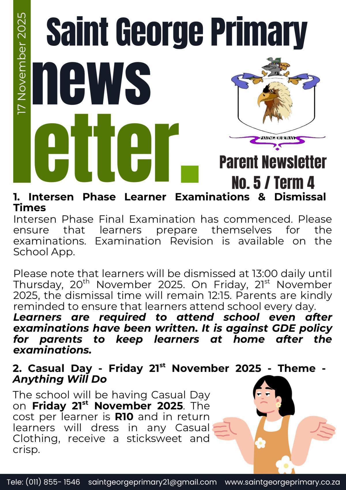 Newsletter No.5 / Term 4
