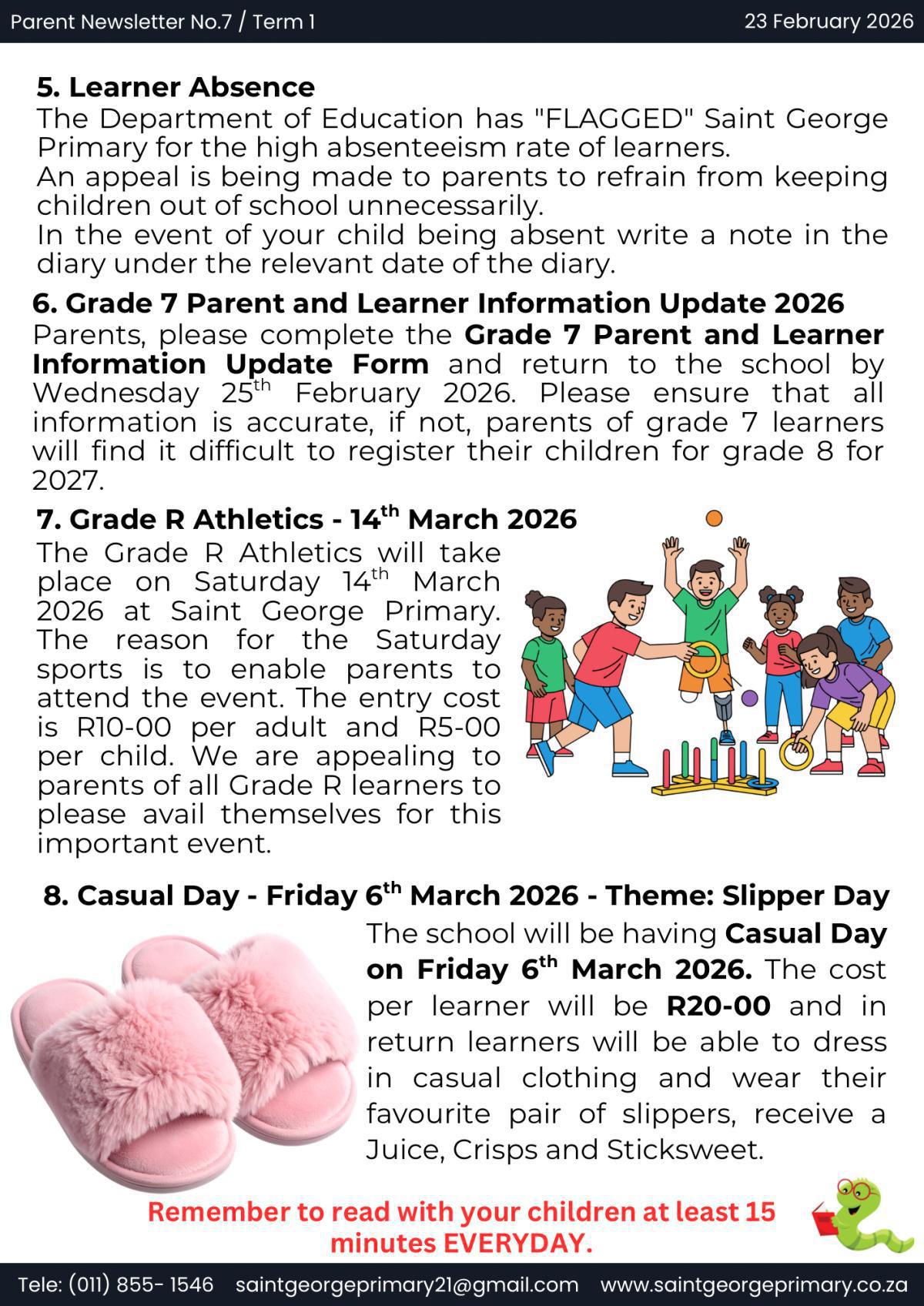 Newsletter No.7 / Term 1