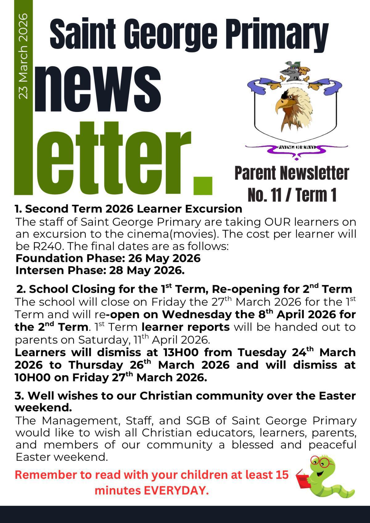 Newsletter No.11 / Term 1