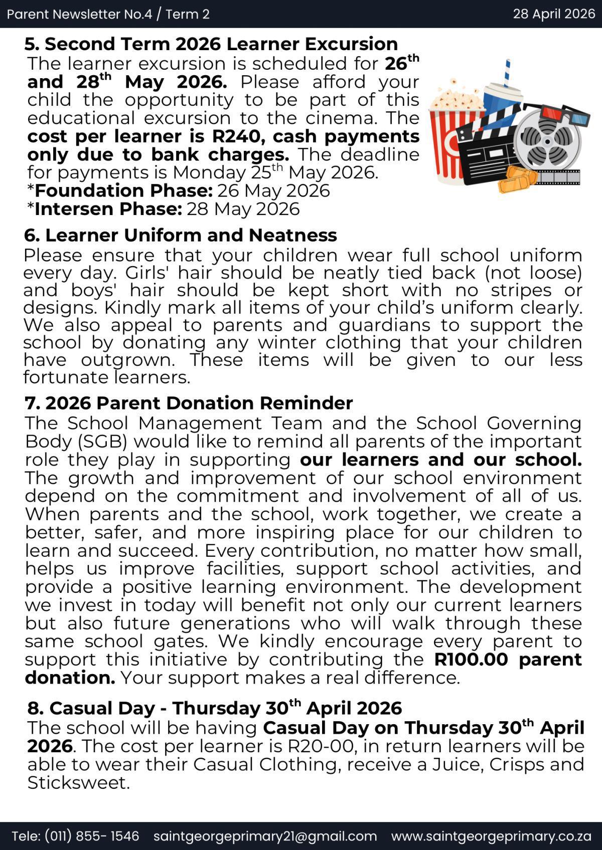 Newsletter No.4 / Term 2