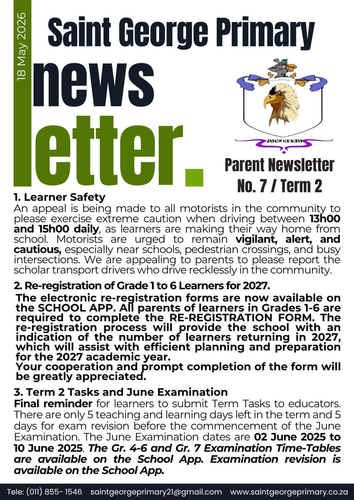 Newsletter No.7 / Term 2