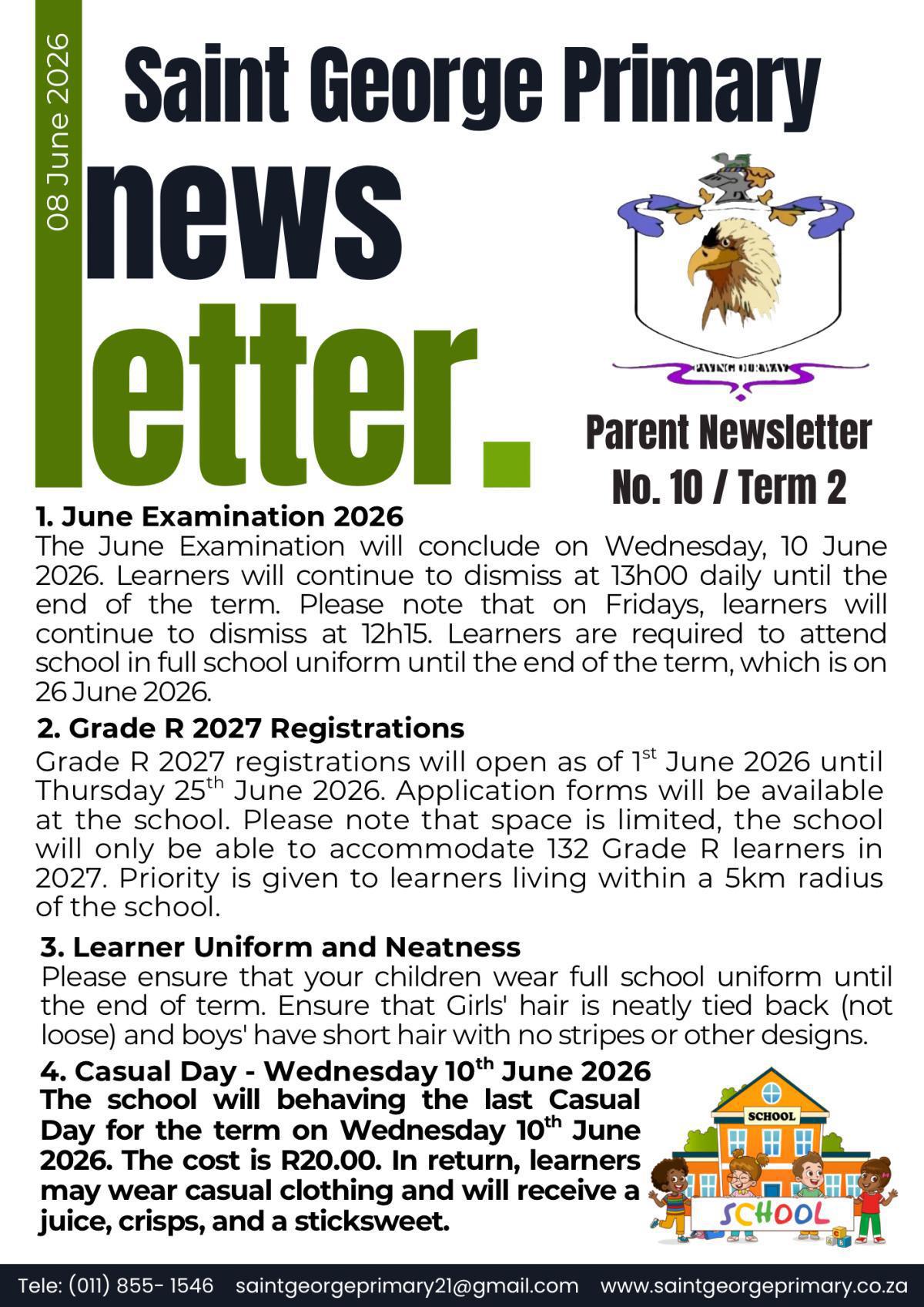 Newsletter No.10 / Term 2