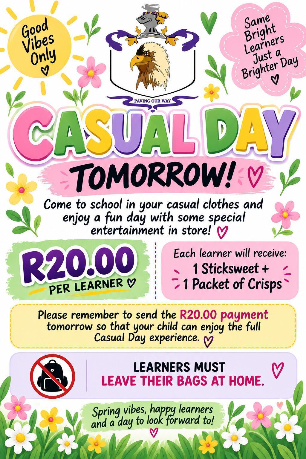 Casual Day Tomorrow!