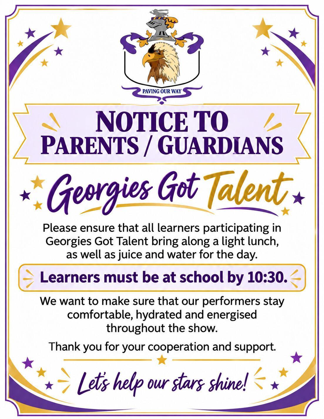 Talent Show Notice