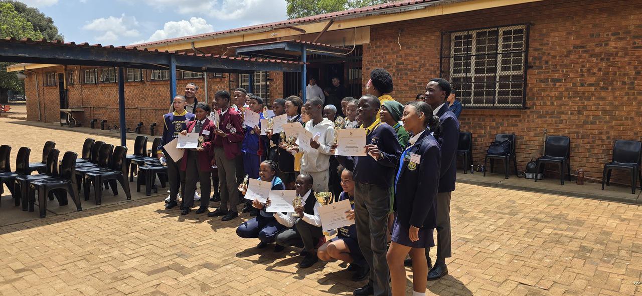 Learners at the Albert Allie Maths Olympiad 2025 held at Odin Park Primary School.