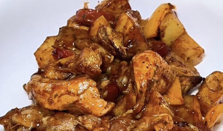 BBQ chicken & tatties