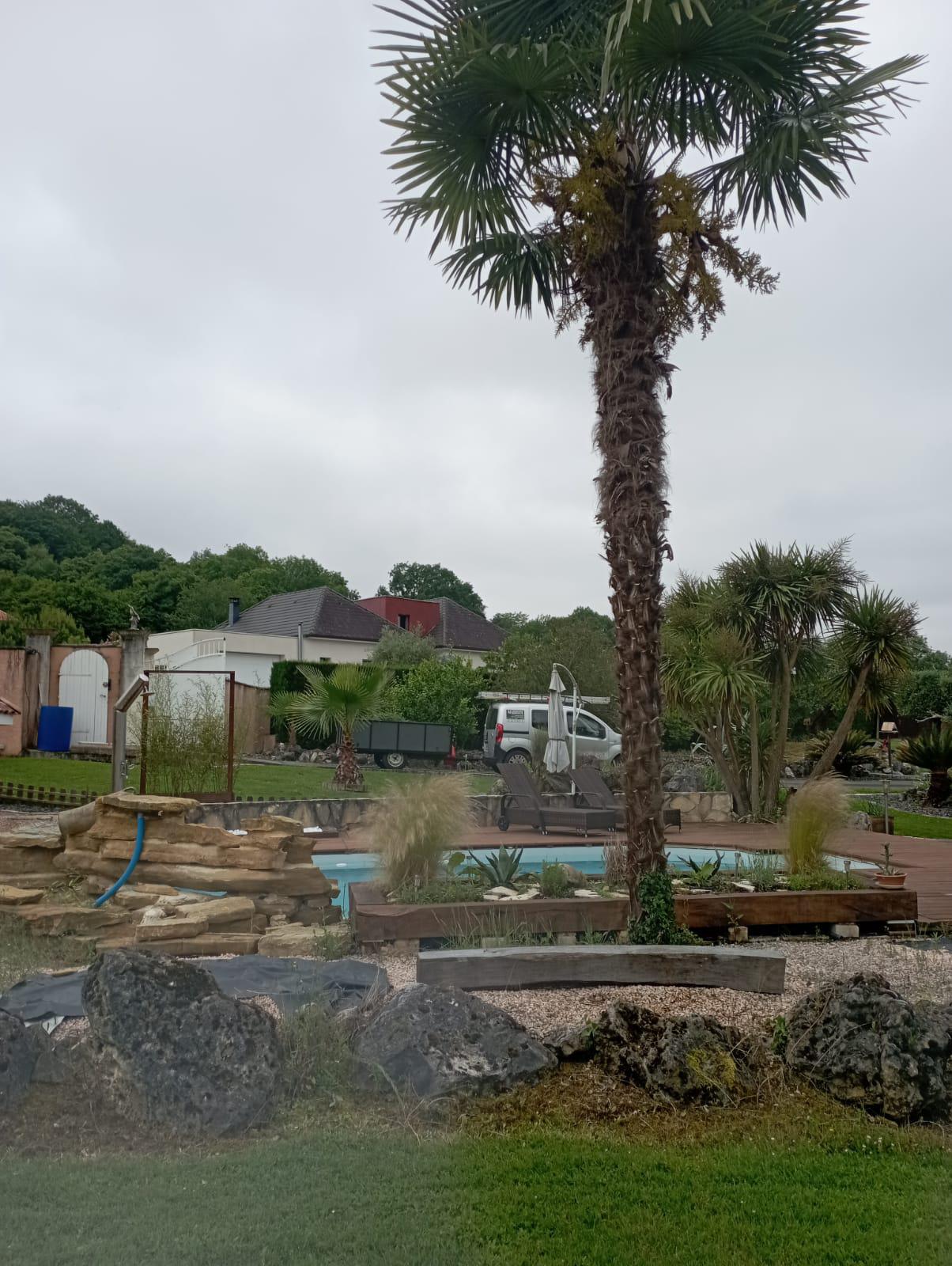 Création d'un jardin paysager