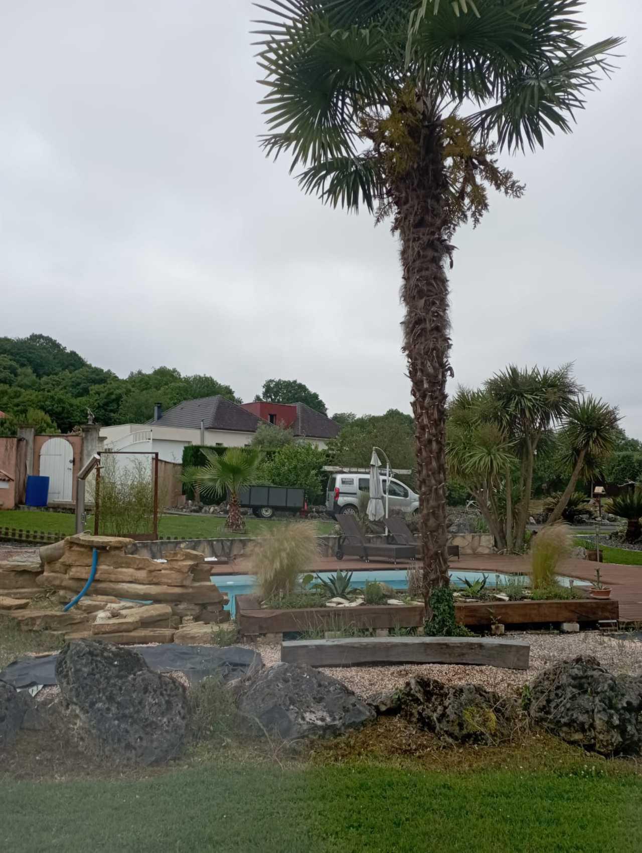 Création d'un jardin paysager