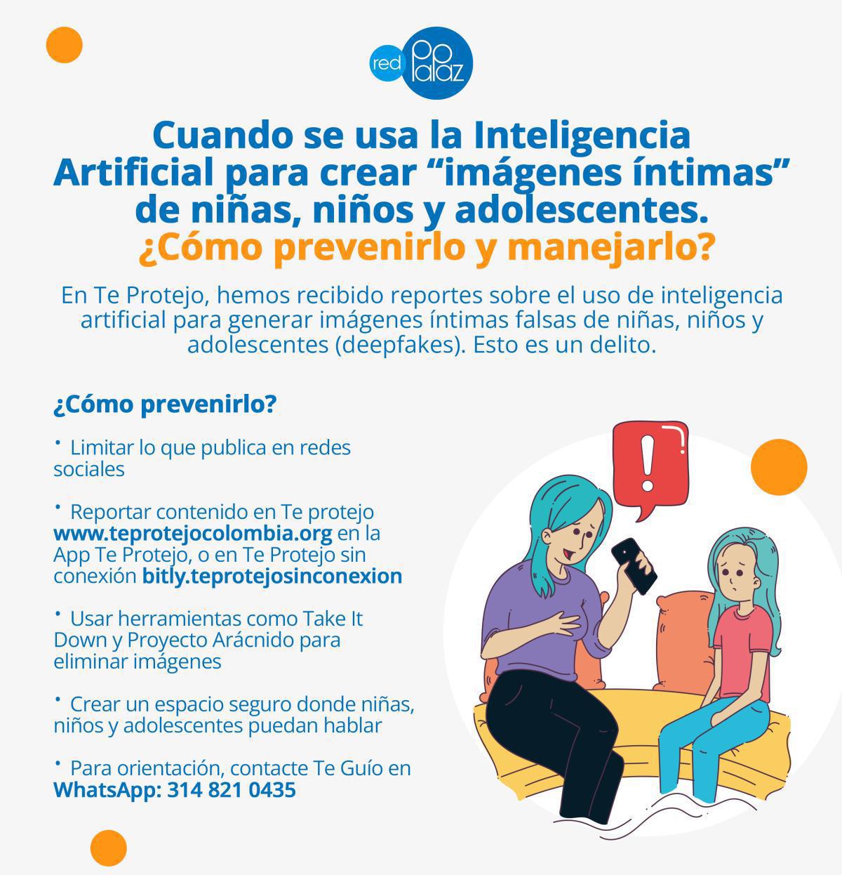Alerta PaPaz - Cuando se usa Inteligencia Artificial para crear “imágenes íntimas” de niñas, niños y adolescentes. ¿Cómo prevenirlo y manejarlo?