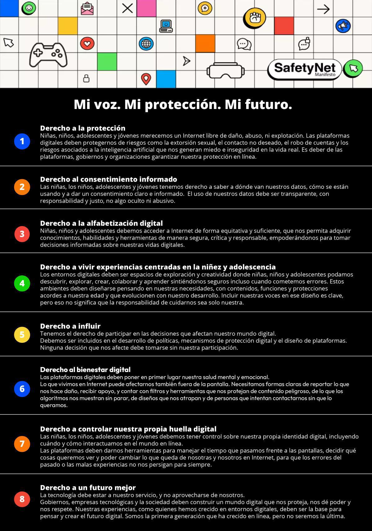Manifiesto de Derechos Digitales - SafetyNet
