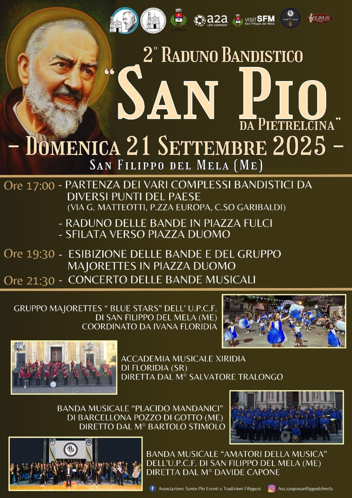 2° Raduno Bandistico "San Pio da Pietrelcina" (dalle ore 17.00)