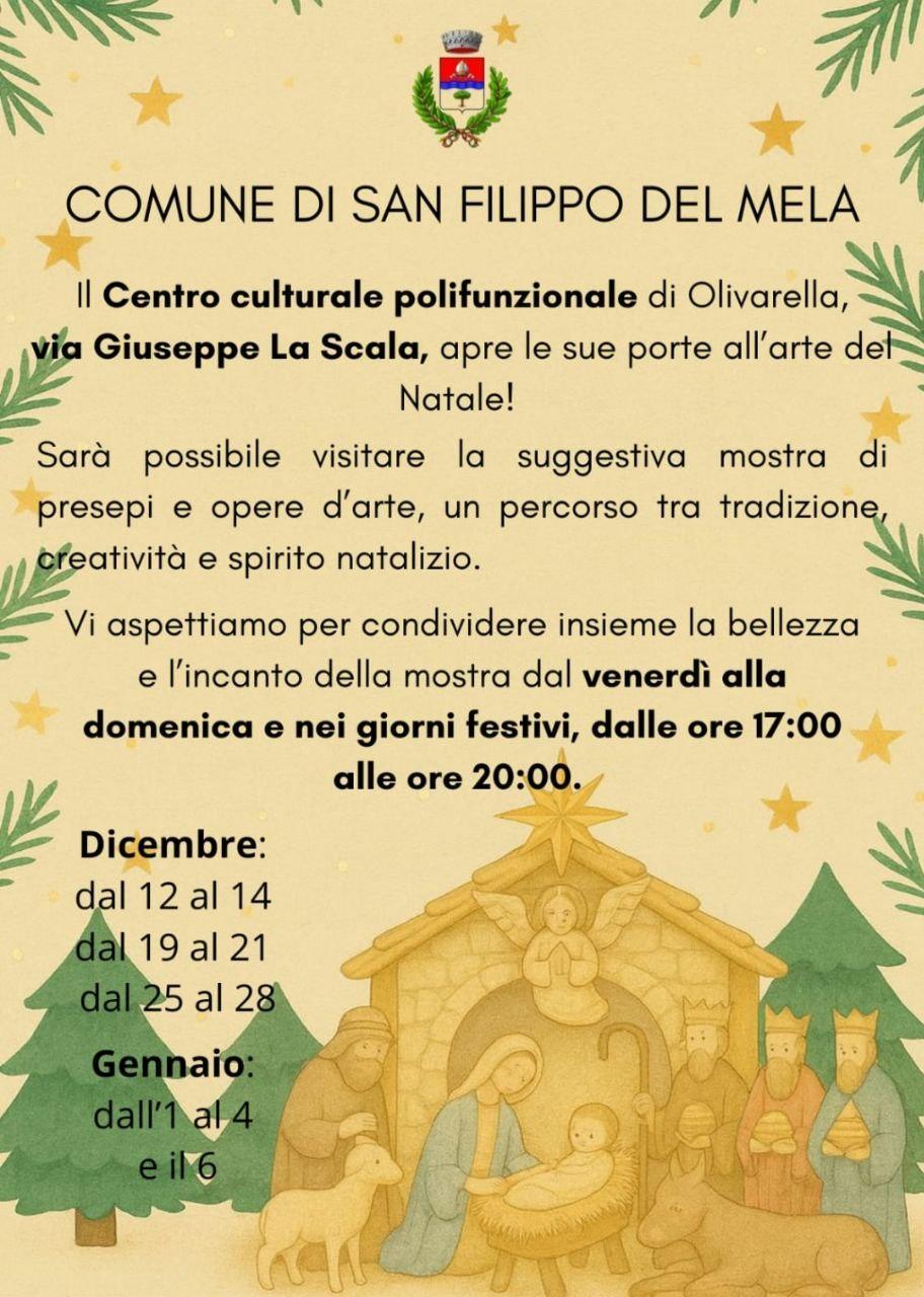 Mostra di presepi e opere d'arte (dalle ore 17:00 alle ore 20:00)