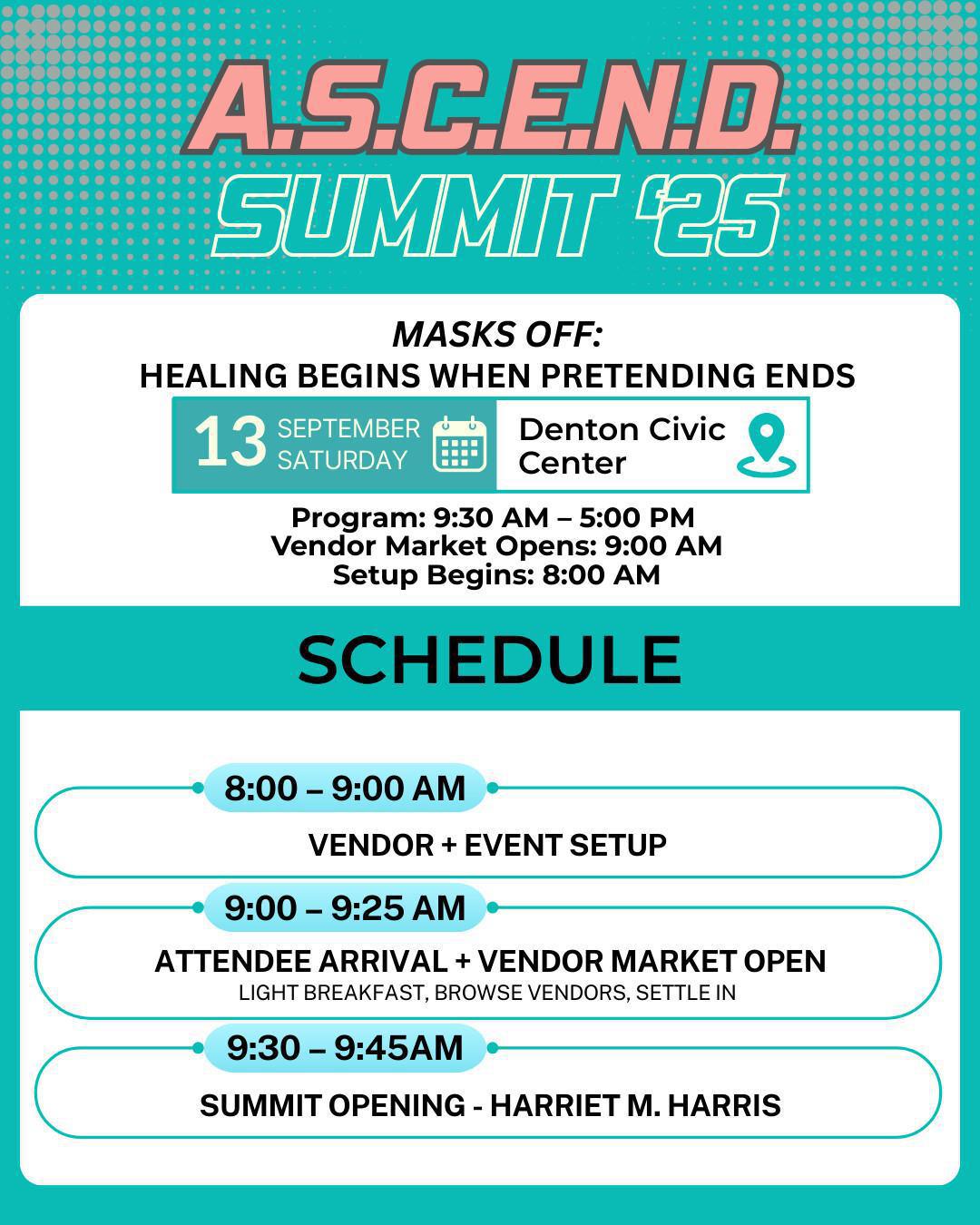 A.S.C.E.N.D. 2025 Schedule