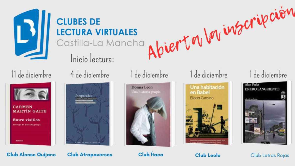 ABIERTO EL PLAZO DE INSCRIPCIÓN A LOS CLUBES DE LECTURA VIRTUALES