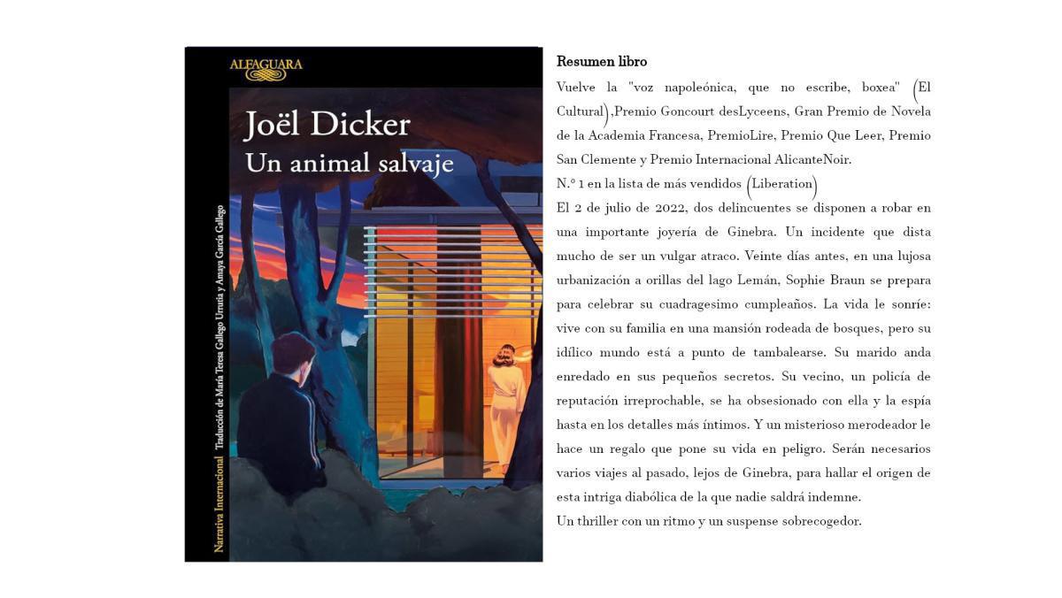 UN ANIMAL SALVAJE UN ANIMAL SALVAJE