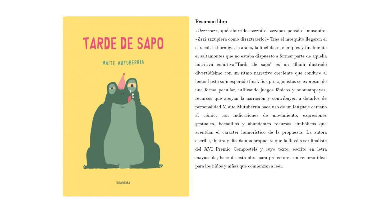 TARDE DE SAPO TARDE DE SAPO