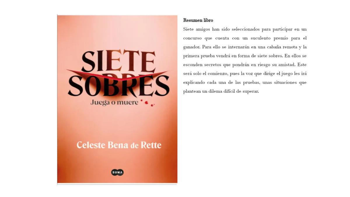 SIETE SOBRES. JUEGA O MUERE