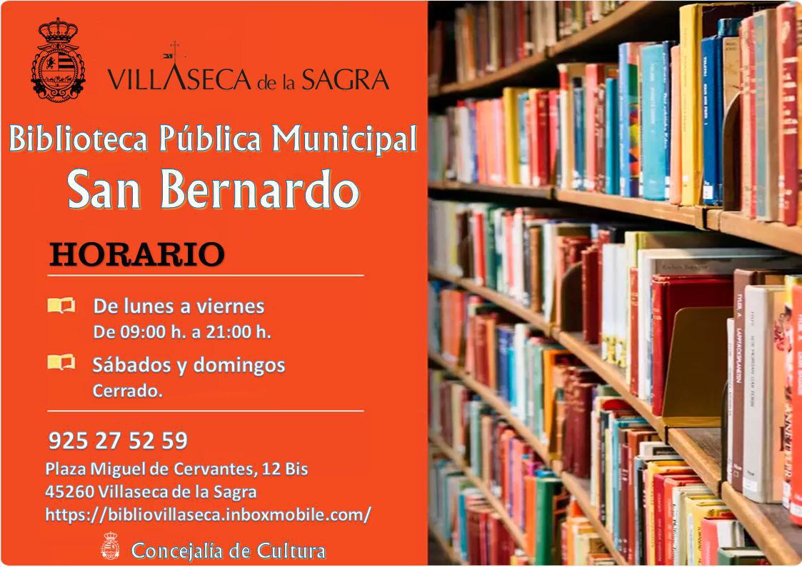 Horarios Biblioteca Municipal San Bernardo