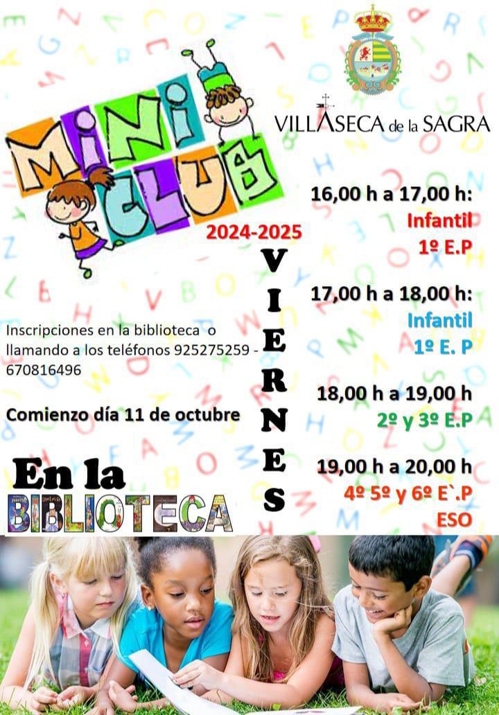 Inscripciones mini club de lectura