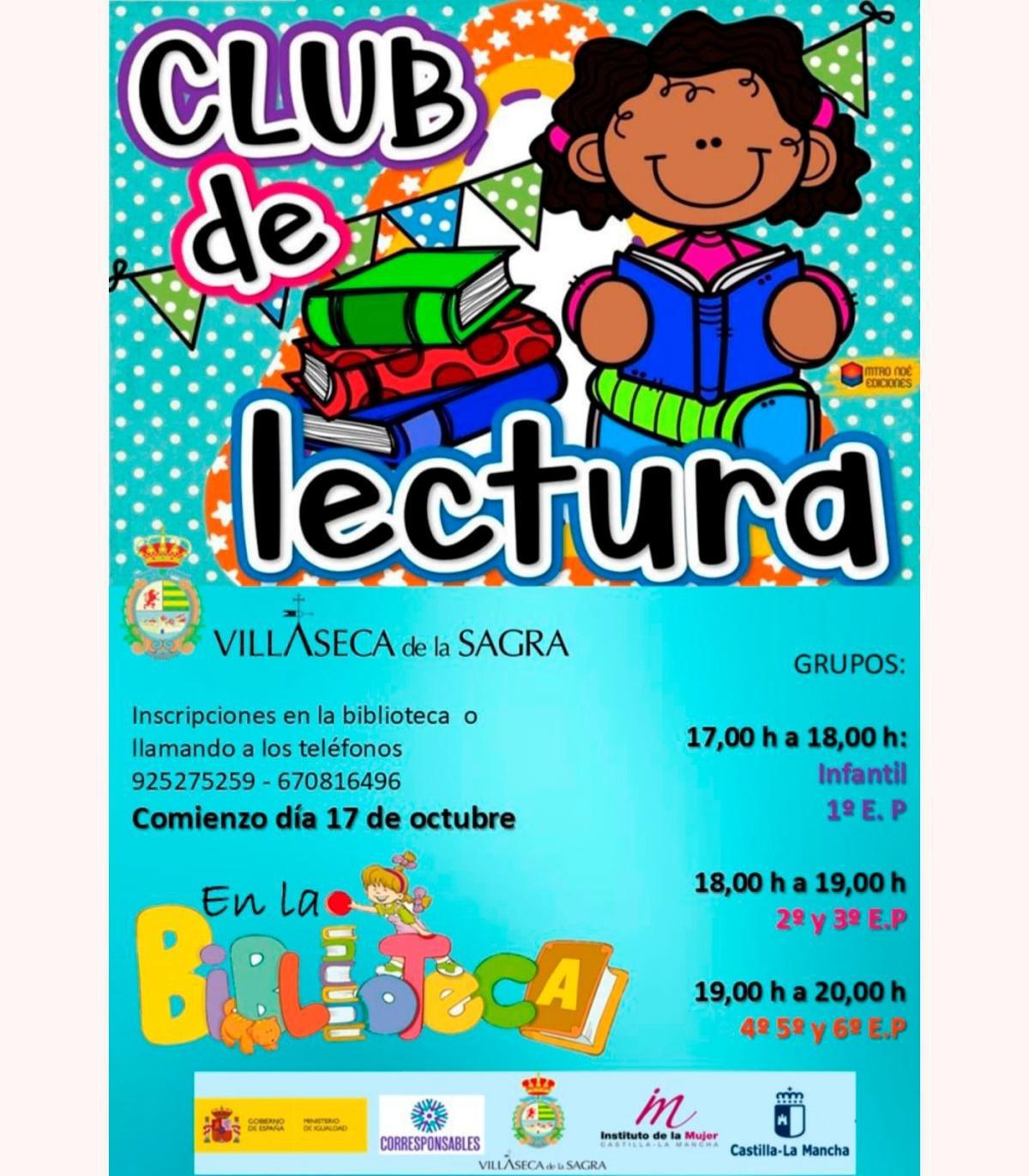 ¡Regresa el Club de Lectura Infantil a la Biblioteca de Villaseca de la Sagra! ¡Regresa el Club de Lectura Infantil a la Biblioteca de Villaseca de la Sagra!
