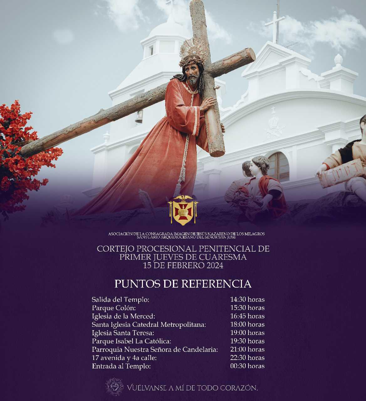 Recorrido Jesús de los Milagros - Jueves del Silencio "Rey del Universo"