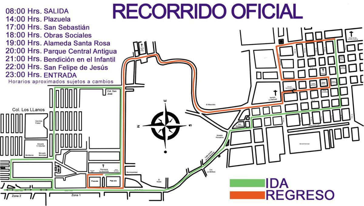 Recorrido Jesús Nazareno El Dulce Rabí