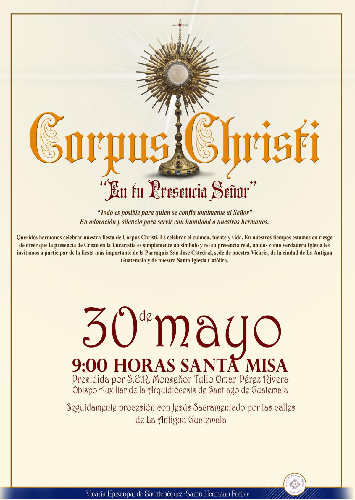 Recopilación de Programas de actividades de Corpus Christi