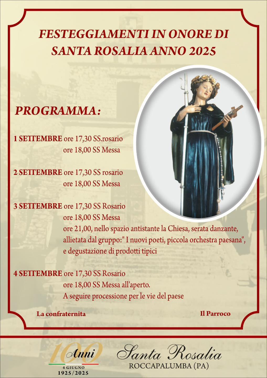 Festeggiamenti in onore di Santa Rosalia