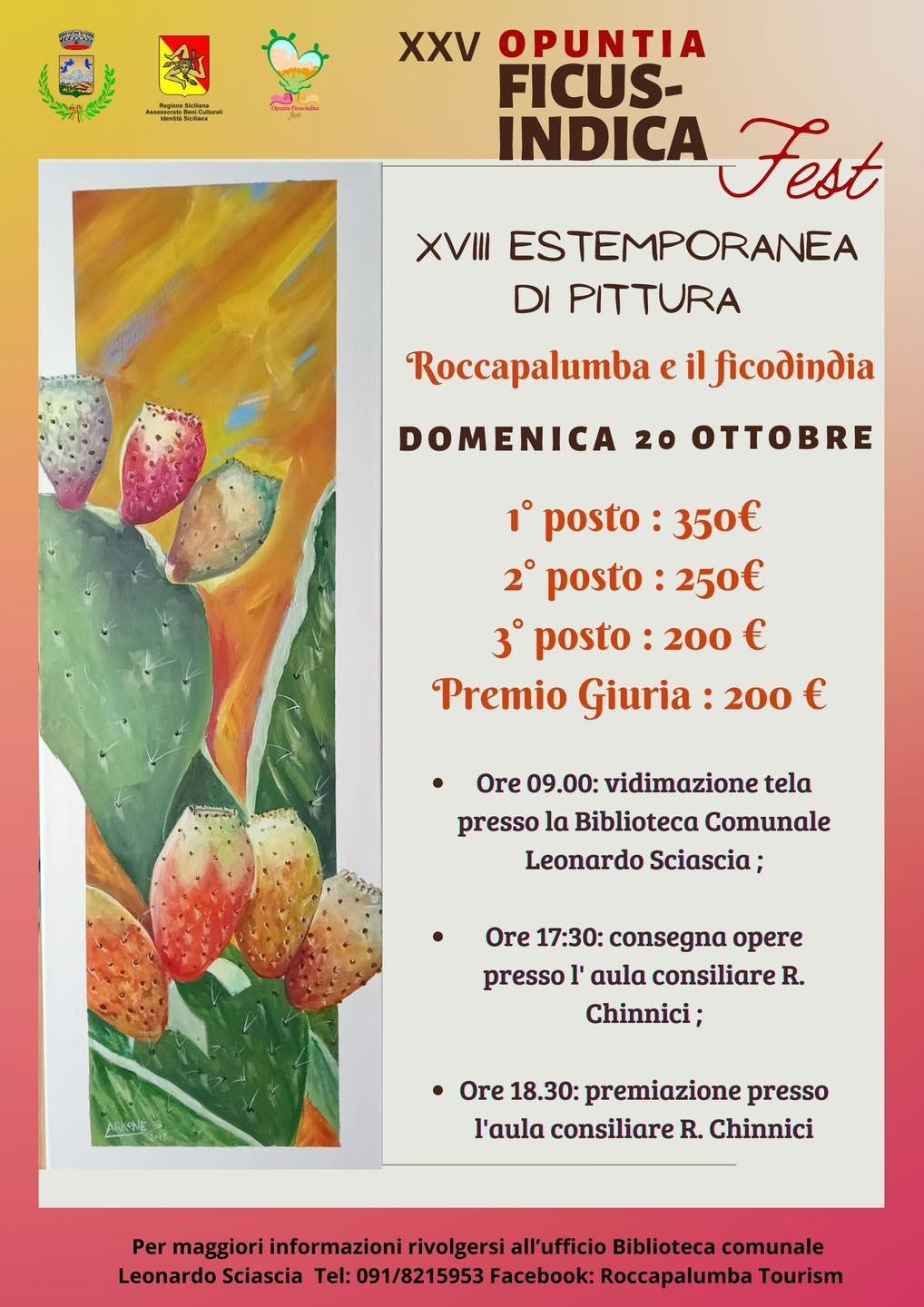 XVIII Estemporanea di Pittura - Roccapalumba e il Ficodindia
