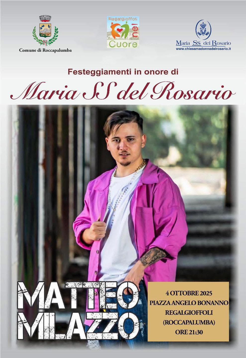 Matteo Milazzo (start h. 21.30)