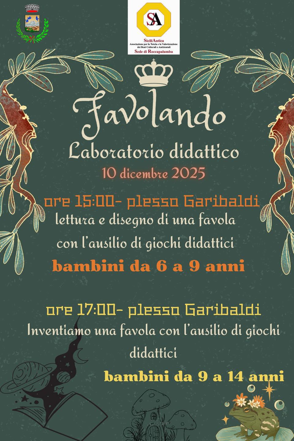 Laboratorio Didattico con SiciliAntica! (inizio ore 15.00)