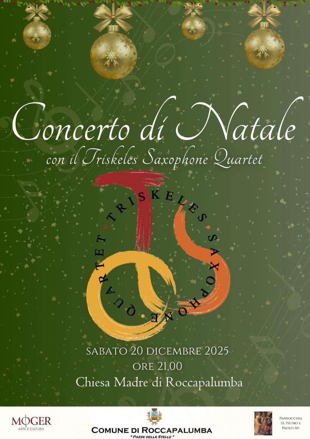 Concerto di Natale - Triskeles Saxophone Quartet (inizio ore 21.00)
