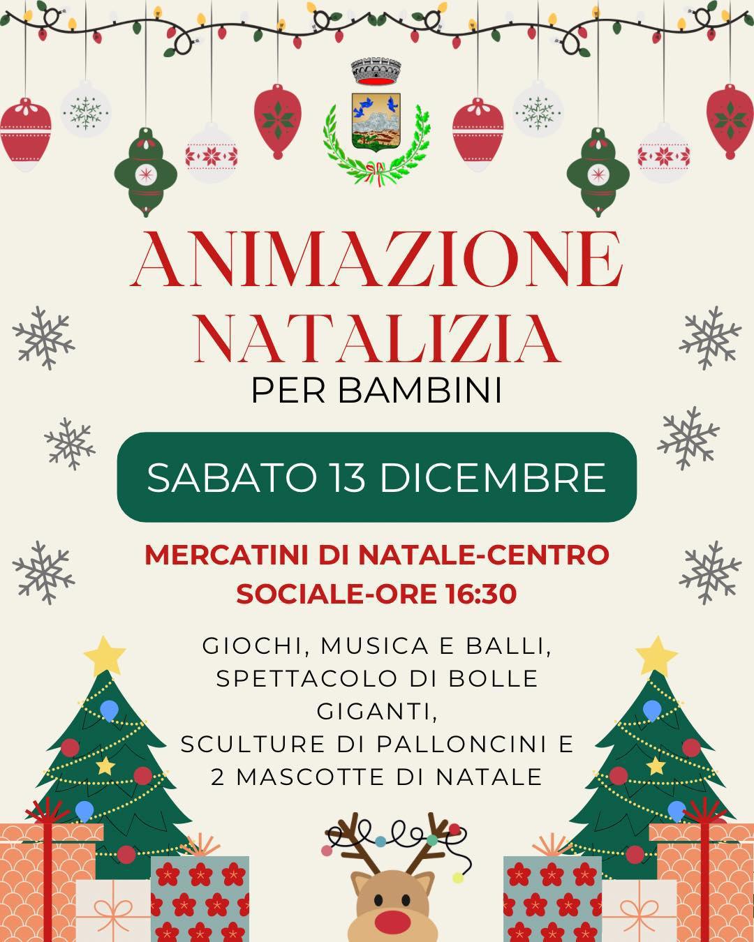 Animazione Natalizia per Bambini (inizio ore 16.30) Animazione Natalizia per Bambini (inizio ore 16.30)