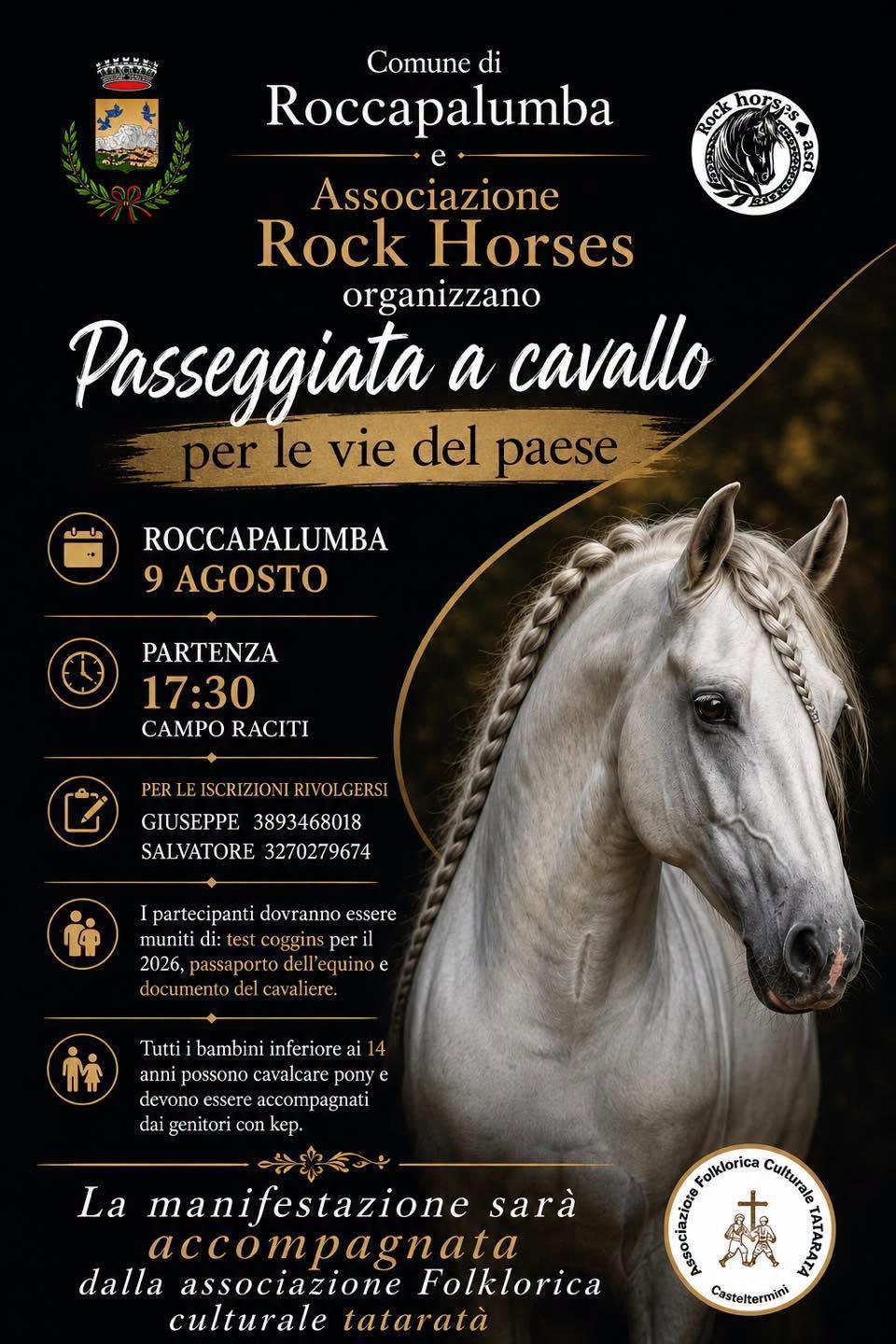 Passeggiata a Cavallo per le vie del paese (Inizio ore 17.30)