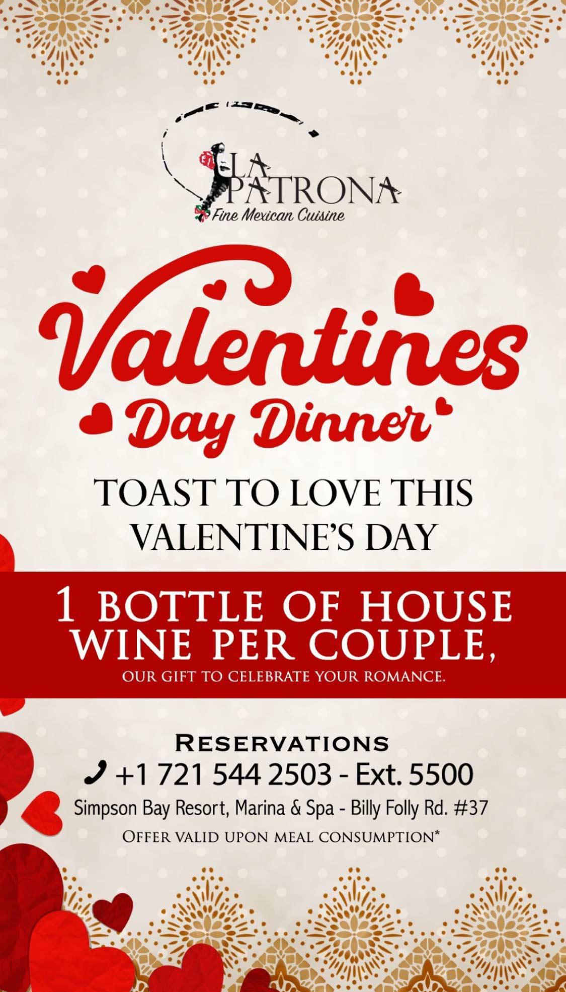 Valentines Day Dinner - La Patrona