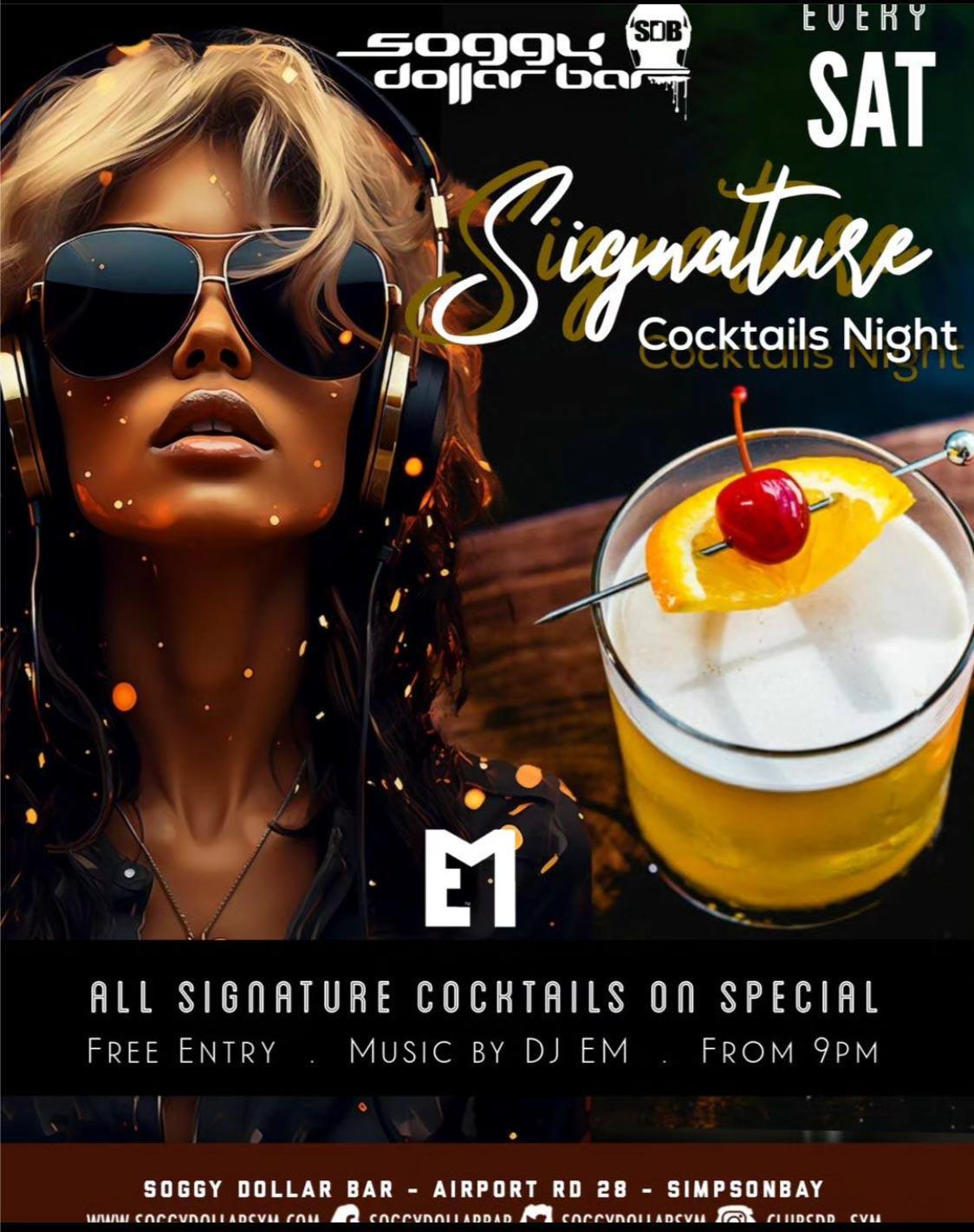Signature Cocktail Night - Soggy Dollar Bar
