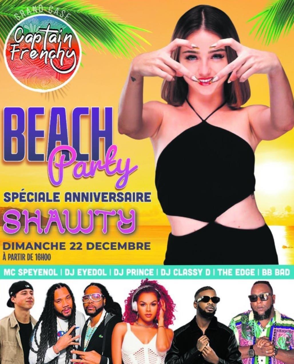 Beach Party Spéciale Anniversaire Shawty - Captain Frenchy