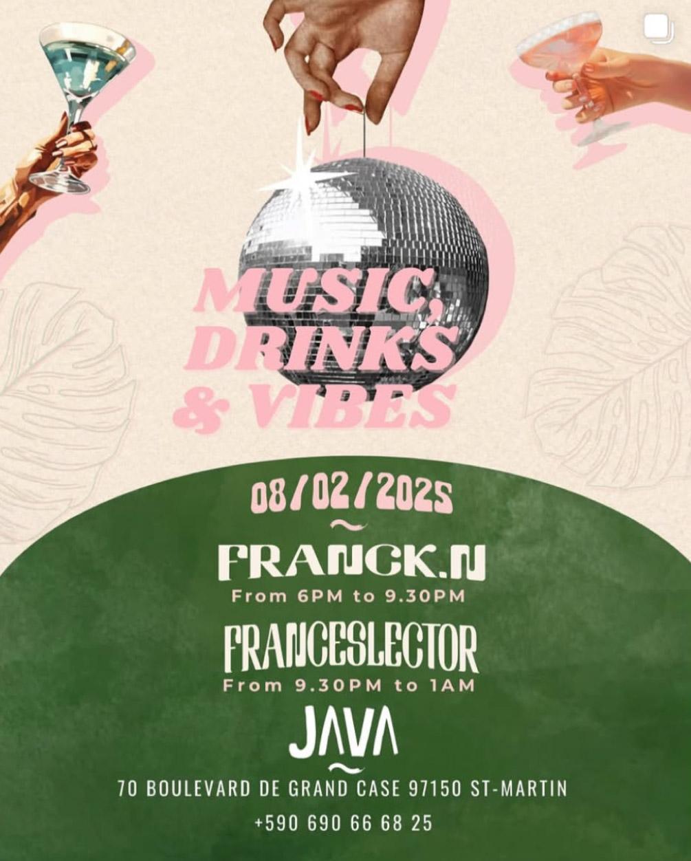 Music, Drinks &Vibes - Java