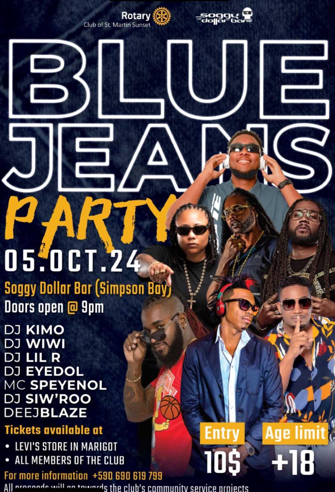Blue Jeans Party - Soggy Dollar Bar