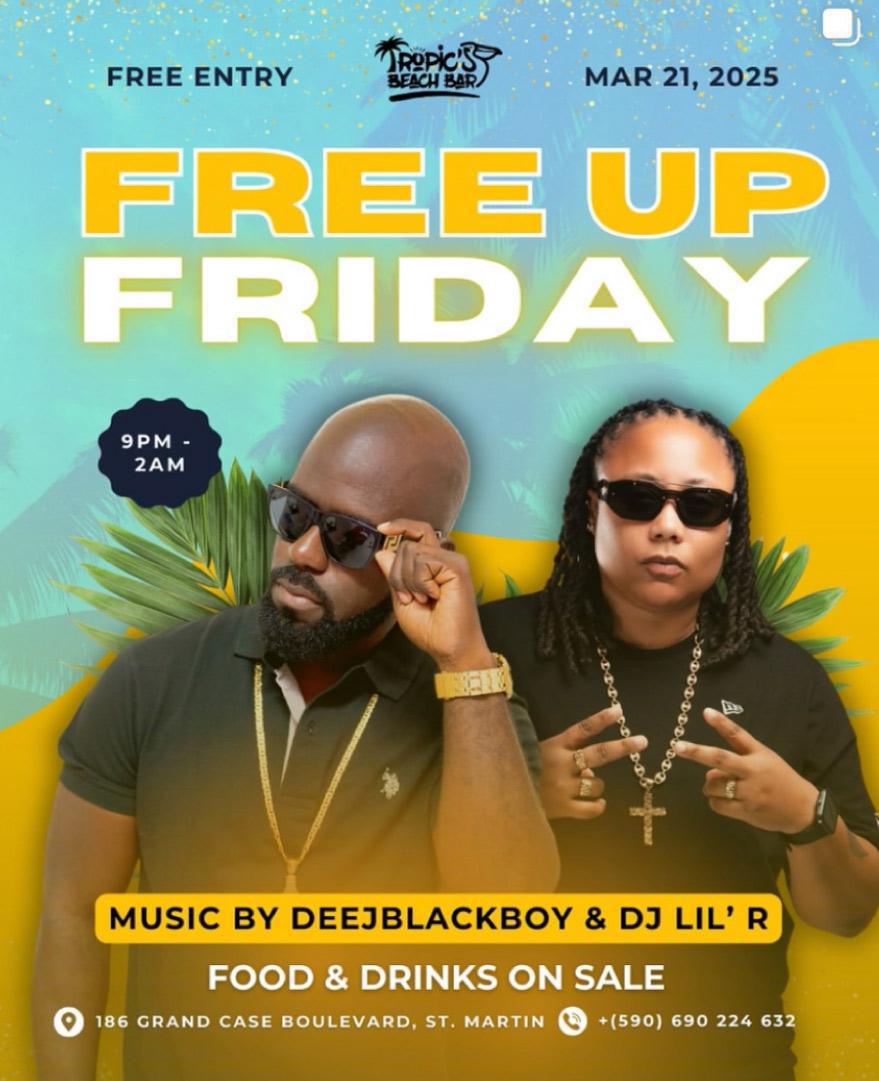 Free up Friday - Tropic's Beach