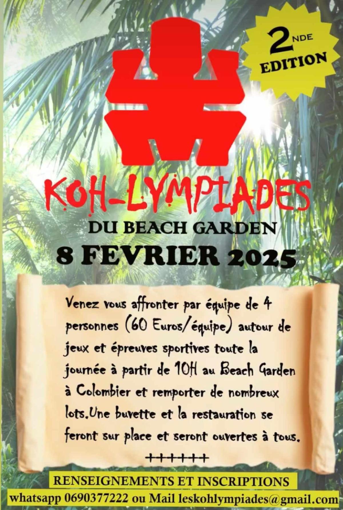 Koh-Lympiades du Beach Garden