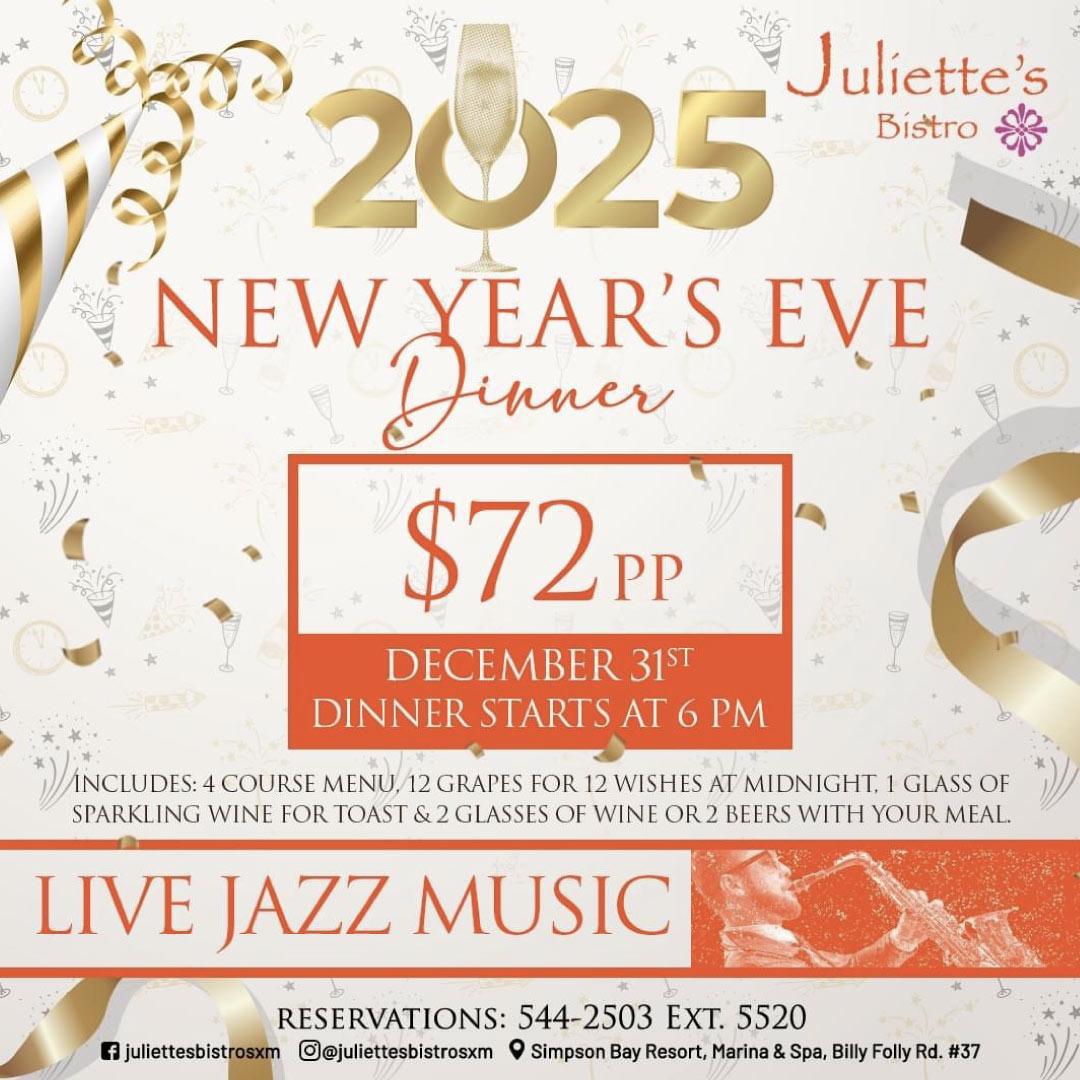 2025 New Year's Eve - Juliette's Bistro