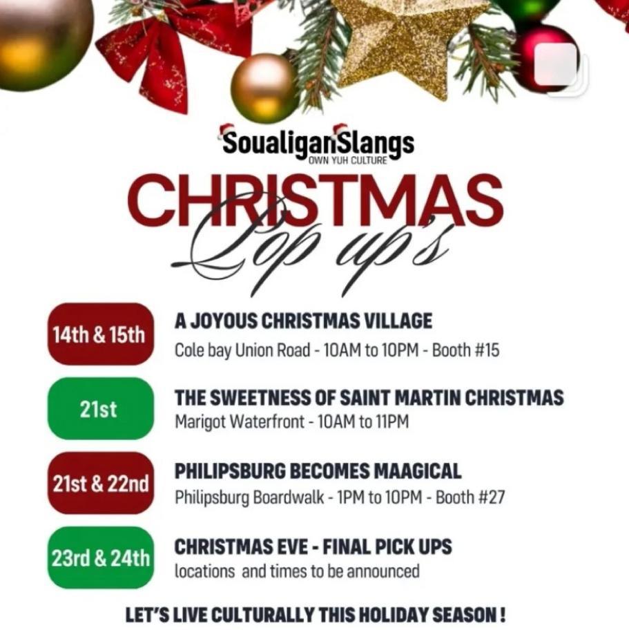 Christmas Pop Up's - Philipsburg Becomes Maagical