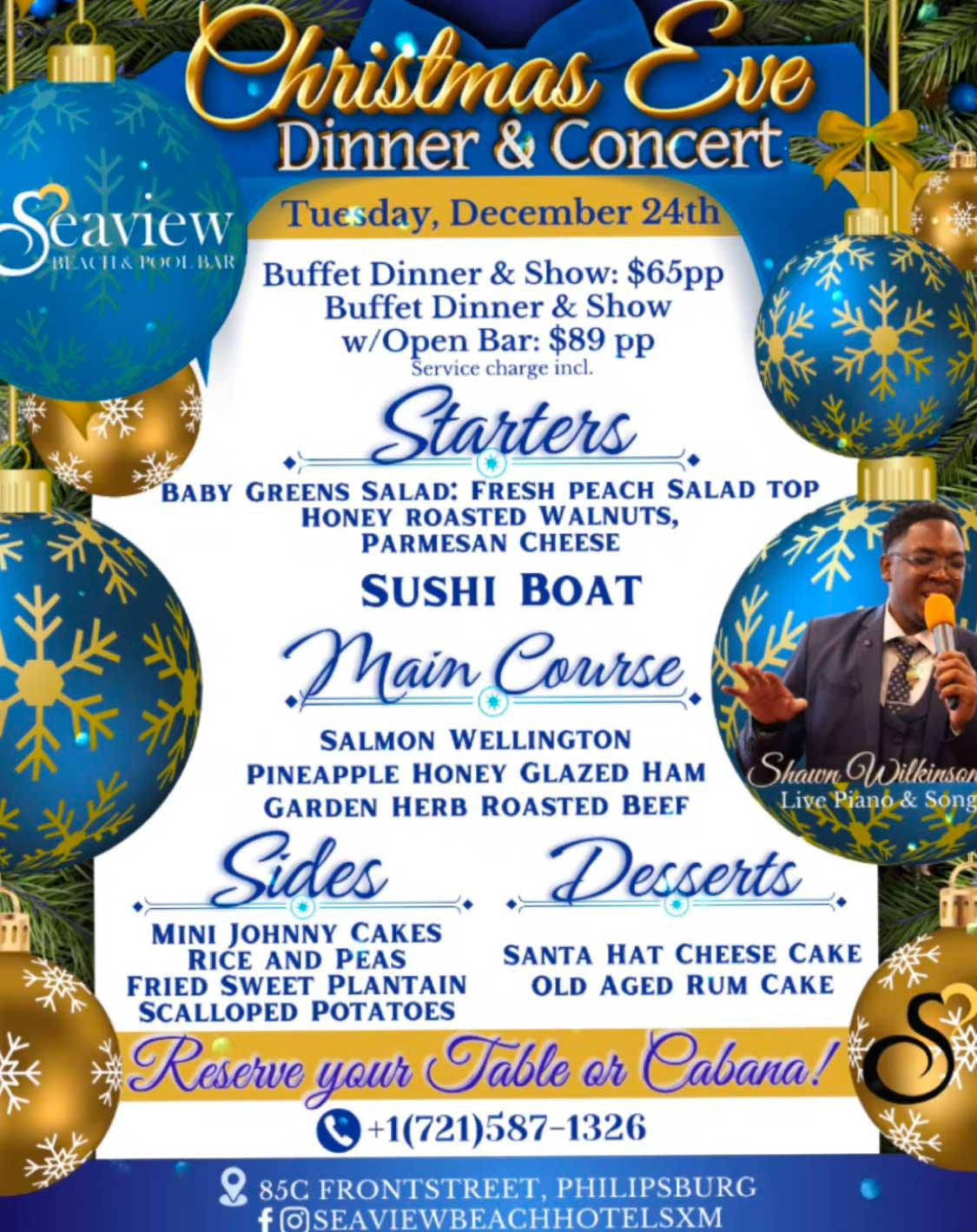 Christmas Eve Dinner & Concert - Seaview