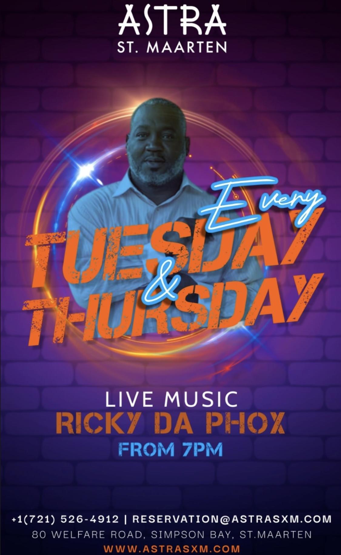 Live Music Ricky Da Phox - Astra