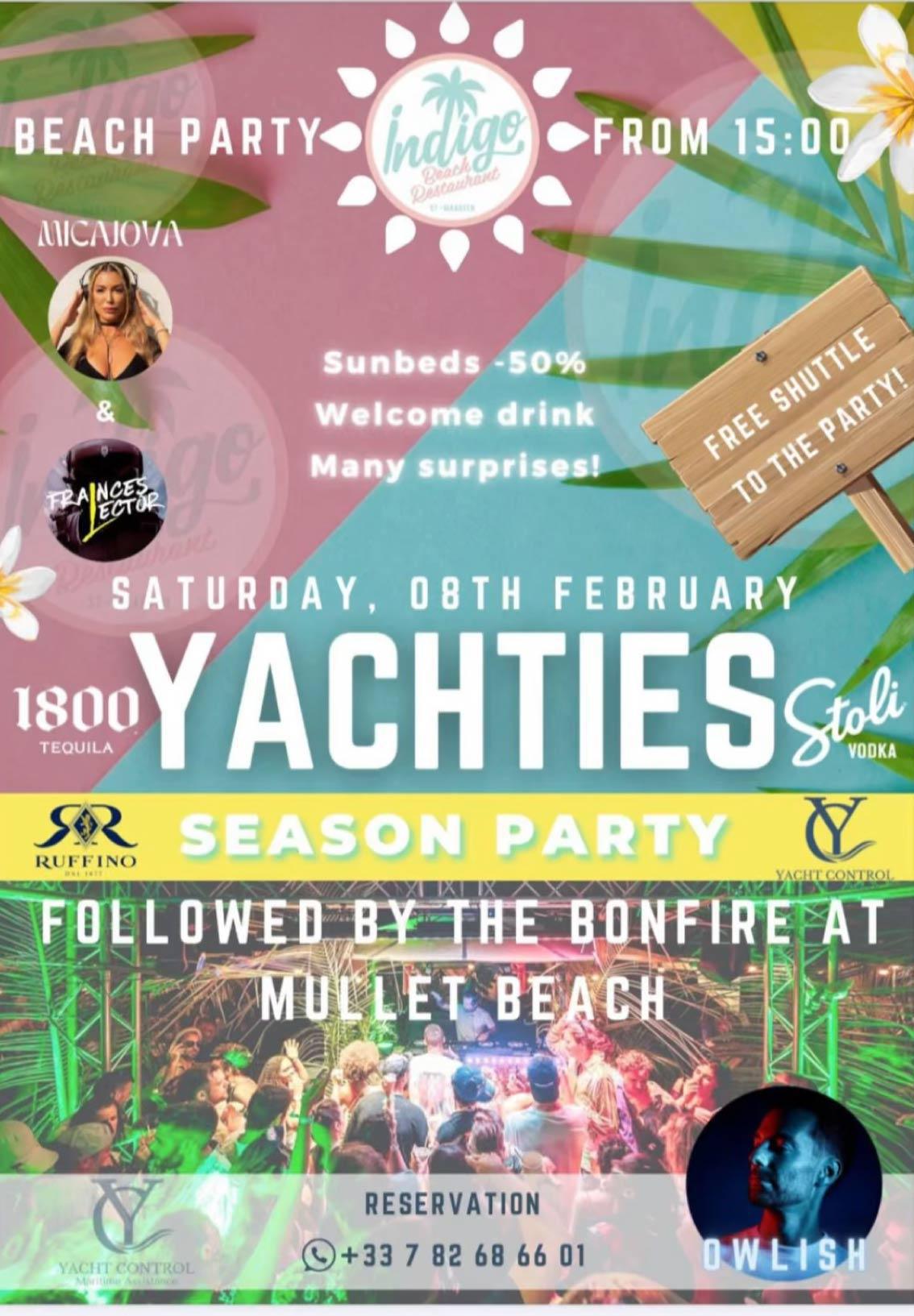 Yachties Season Party - Indigo Beach