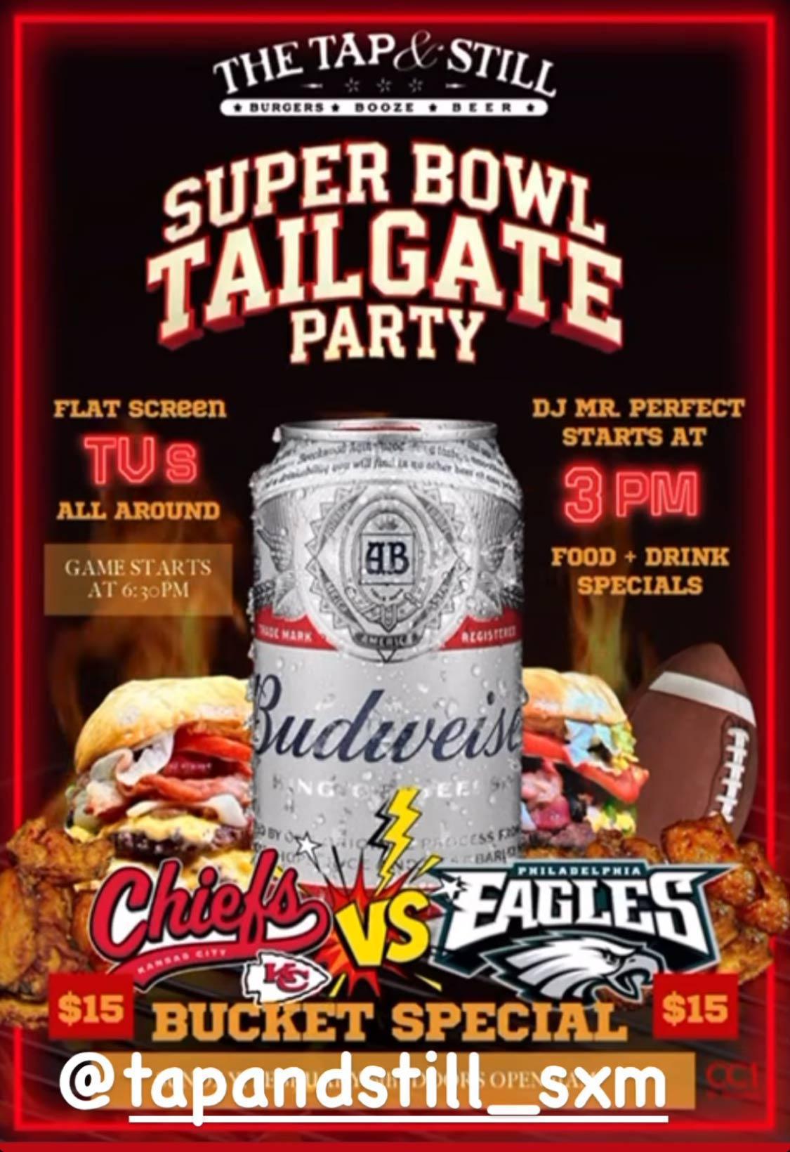 Super Bowl Tailgate Party - The Tap & Still