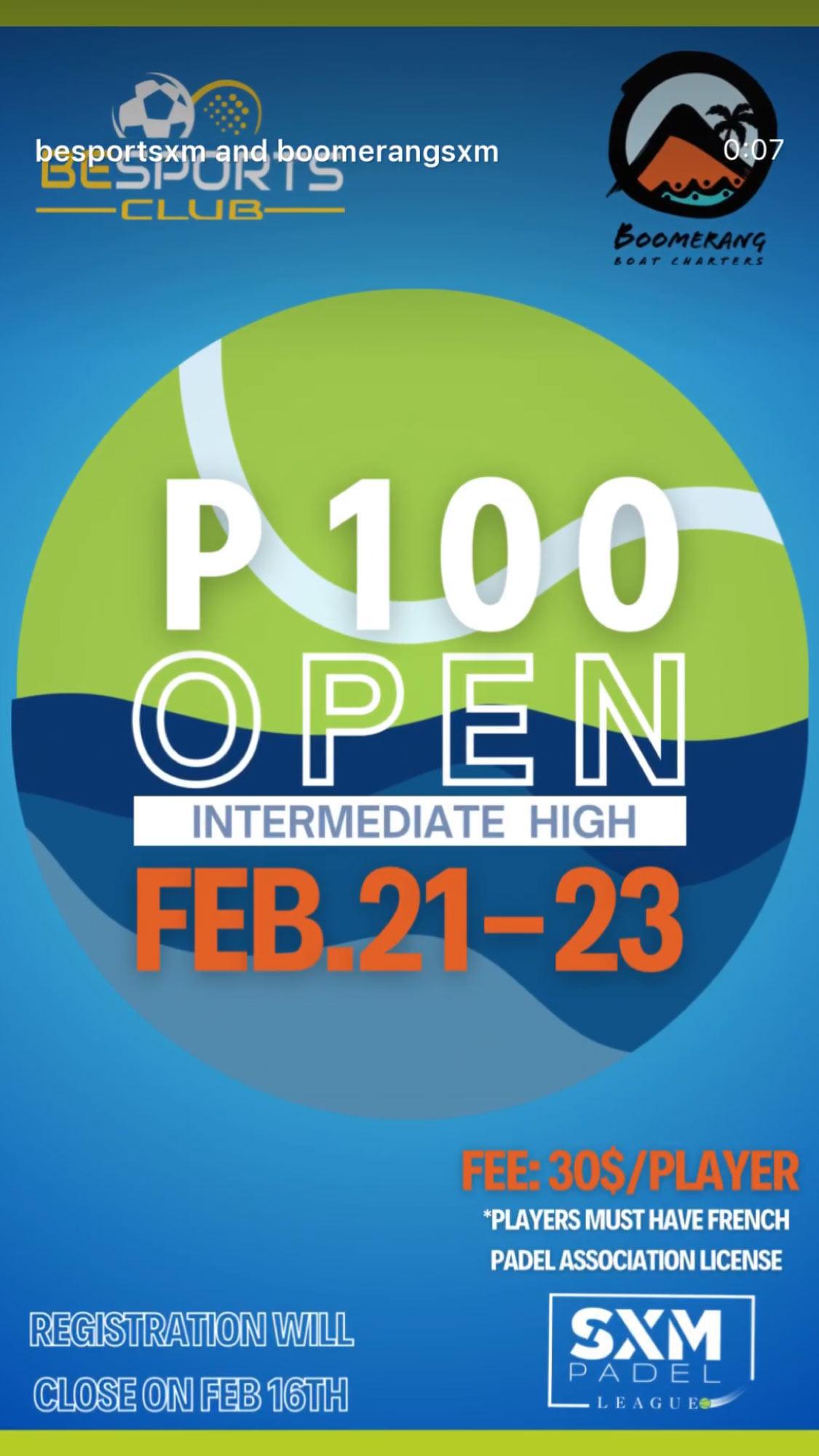 P100 Open Intermediate High