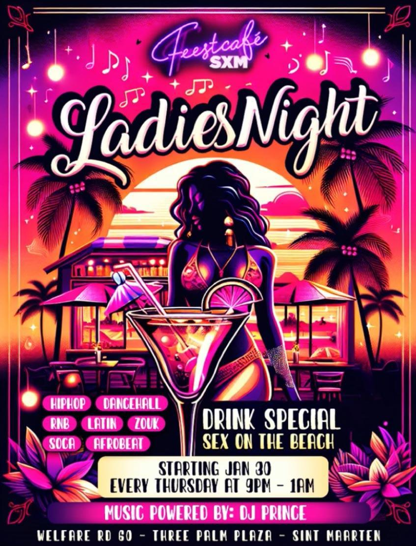 Ladies Night - Feestcafé SXM