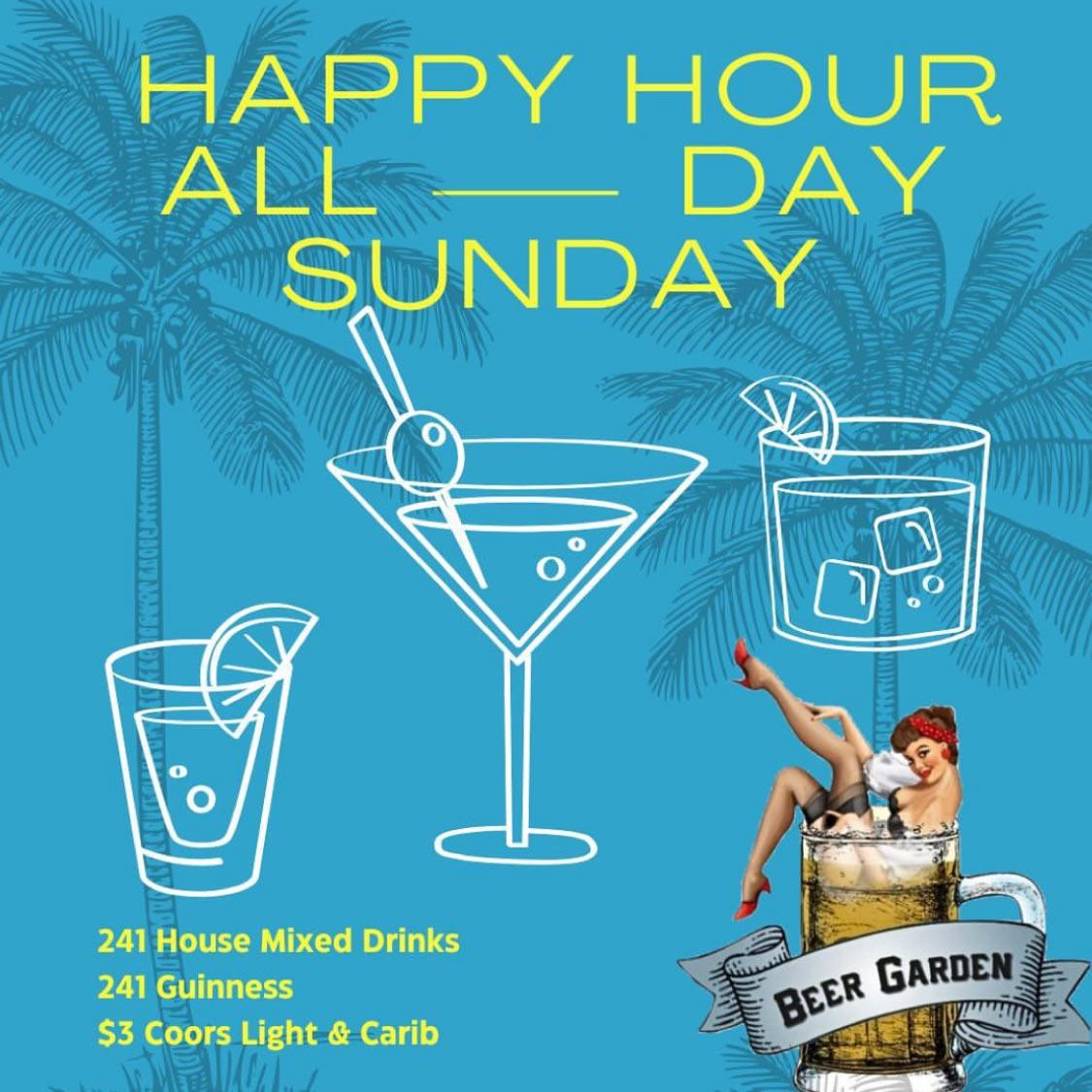 Happy Hour all Day - Beer Garden